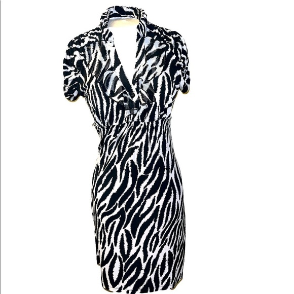 Heart Soul Black White Midi Dress - Picture 1 of 13
